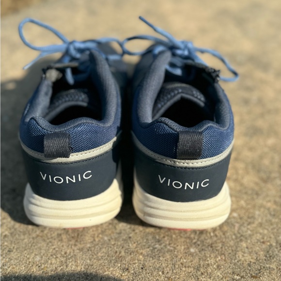 Navy Blue Patterned Sneakers - Picture 5 of 6